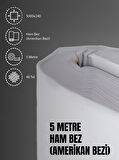 %100 Pamuk 46 Tel Amerikan Bezi Ham Bez Punch Kumaş - Beyaz 500x240 cm