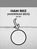 %100 Pamuk 46 Tel Amerikan Bezi Ham Bez Punch Kumaş - Beyaz 5000x220 cm