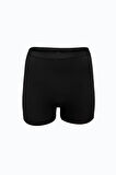 Kadın 3 lü Siyah İz Yapmayan Modal Yüksek Bel Boxer 3M108