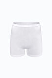 Kadın 3 lü Beyaz İz Yapmayan Modal Yüksek Bel Boxer 3M108