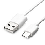 Ayt Type-C Usb Şarj ve Data Kablosu Beyaz 1 Metre