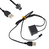 POWERMASTER PM-6080 NEON BUZ MAVİ 5 METRE İP AYDINLATMA (5 VOLT USB ADAPTÖRLÜ)