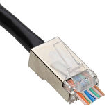 Powermaster Pm-2334 Metal RJ45 Cat5 İnternet Jack Metal Uç 8P 8C 100 Lü Paket Ethernet Soketi
