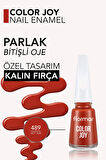 Flormar  Color Joy Yüksek Pigmentli & Parlak Bitişli Oje - 489 HOT SUN VKM