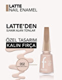 Latte Nail Enamel Yüksek Pigmentli & Parlak Bitişli Oje