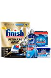 Finish Ultimate Plus Bulaşık Makinesi Tableti 60 Kapsül + Temizlik ve Bakım Seti 