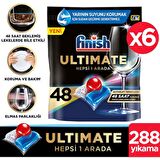 Finish Ultimate 288 Kapsül Bulaşık Makinesi Deterjanı Tableti (6 x 48 Kapsül)