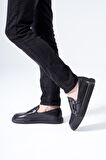 Hakiki Deri Erkek Sneaker Monk Strap Casual Günlük Ayakkabı