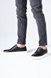 Hakiki Deri Erkek Spor Ayakkabı Bağcıklı Rahat Oxford Sneaker