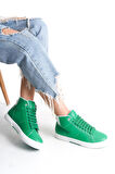 Kadın Günlük Sneaker Rahat Taban Bağcıklı Tam Kalıp High Sneaker