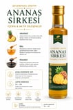 Ananas Sirkesi Beyyurdu Geleneksel Fermente Katkısız Doğal Sirke