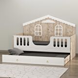 Garaj Home Sude Membran Yavrulu Montessori Karyola - Beyaz Soho-