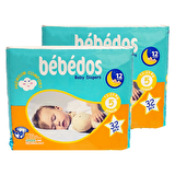 Bebedos 2'li Junior Bebek Bezi 64'lü Set