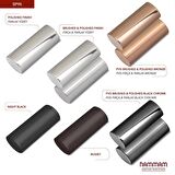 860x450mm Spin Paslanmaz Çelik Fırça Mat İnox Parlak Havlupan