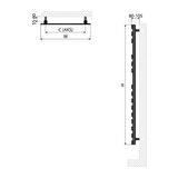 1000x500mm Troya Paslanmaz Çelik Fırça Mat İnox Havlupan