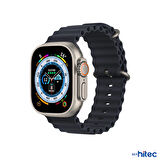Global 42-44mm Yeni Nesil Apple Uyumlu Akıllı Saat Kordonu Siyah