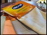 Microll Mikrofiber Sihirli Temizlik Bezi 6 Adet | Cam,Ayna,Mutfak,Banyo,Araç, Çok Amaçlı Temizlik Bezi (60 x 40 cm)