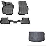 Volkswagen T-Roc 2017 Sonrası Uyumlu 3D Havuzlu Paspas ve ALT Bagaj Havuzu Set