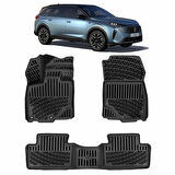 Rizline Peugeot 5008 Mhev - Hybrid 2024 + 3D Havuzlu Paspas Siyah