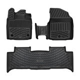 Rizline Togg T10F 2025 Ve Sonrası 3D Havuzlu Paspas Siyah