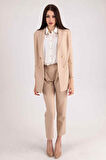 Bej  Blazer Ceket Pantolon İkili Takım 0106305.55