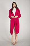 Fuşya Krep Belden Kuşaklı Kimono 0107121.12