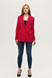 Fuşya Vatkalı Astarlı Blazer Ceket 0105110.12