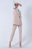 Taş Kalp Broşlu Gömlek-Yelek-Pantolon 3'lü Takım 4595036.50