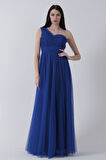 Saks Tek Omuz Yırtmaçlı Abiye 9705155.26