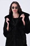 Siyah Uzun Lolita Kürk Kaban 31050729.01