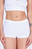 Toparlayıcı Seamless Boxer Korse Beyaz Yeni Sezon