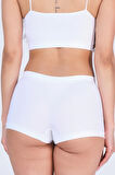Toparlayıcı Seamless Boxer Korse Beyaz Yeni Sezon