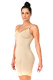 Seamless Dikişsiz Desenli Paçalı Body Korse 2071 Ten