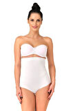 Seamless Yüksek Bel Slip Külot Korse 2008 Beyaz