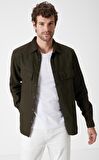 Boris Becker Erkek Cepli Haki Overshirt