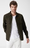Boris Becker Erkek Cepli Haki Overshirt
