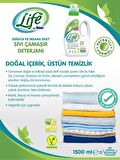 Life By Fakir Bitkisel & Leke Karşıtı Renkliler için Sıvı Deterjan 60 Yıkama 2x1.5 lt