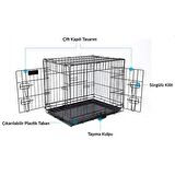 Flip Pet Katlanır Tel Köpek Kafesi  61 cm