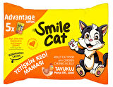 Smile Cat Flowpack 425gr (5*85gr) Yetişkin Kedi Tavuklu Mama