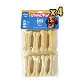 Snacky Beyaz Köpek Çigneme Kemigi 7,5cm 8'li x 4 Adet 