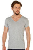 3 lü Paket %100 Pamuk Erkek Süprem V Yaka Fanila 317