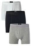 Erkek 3 lü Pamuklu Likralı Renkli Boxer Seti 4147