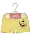 Kız Çocuk 3 lü Paket Pamuklu Likralı Baskılı Şort 443