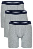 3 lü Erkek Pamuklu Likralı Esnek Uzun Boxer Seti 4197
