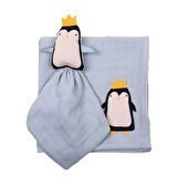 Penguen Uyku Arkadaşı + Müslin Set