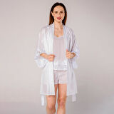 Pearl Dantelli Şortlu Kadın Pijama Takımı Kimono Seti