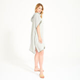 Kapüşonlu Kadın Müslin Sörf Yetişkin Panço