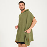 Kapüşonlu Erkek Müslin Sörf Panço