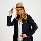 %100 Pamuklu Dokuma Müslin Hakim Yaka Kemer Detaylı Plaj Gömlek Elbise