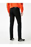 Erkek Siyah Brad Slim Fit Jean Pantolon